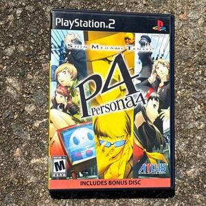 Shin Megami Tensei Persona 4 PS2 PlayStation 2 CIB Complete Bonus Soundtrack CD